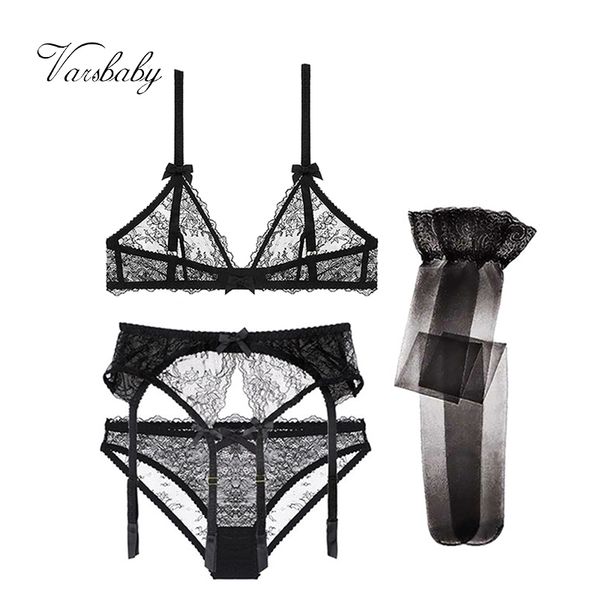 varsbaby lace wire unlined lingerie set bra+panties+garter+stockings 4 pcs, Red;black
varsbaby lace wire unlined lingerie set bra+panties+garter+stockings 4 pcs, Red;black