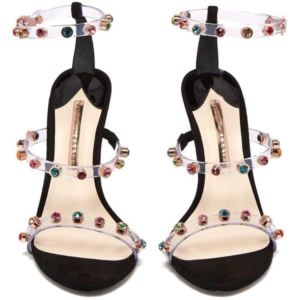 2020 transparent pvc rhinestone sandals gladiator for women high heel lady sophia webster pumps35-42, Black
2020 transparent pvc rhinestone sandals gladiator for women high heel lady sophia webster pumps35-42, Black