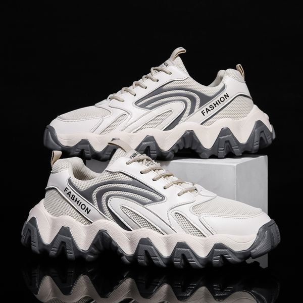sneakers shoes causal shoes high man sneakers men breathable men weave mesh boots fashion footwear, Black