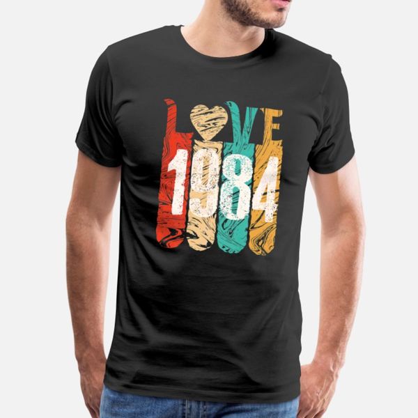 classic love 1984 year cool perfect gift t shirt men printing 100% cotton round collar natural famous casual spring unique shirt, White;black
classic love 1984 year cool perfect gift t shirt men printing 100% cotton round collar natural famous casual spring unique shirt, White;black