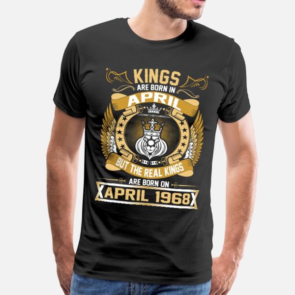 the real kings are born on april 1968 t shirt men printing tee shirt plus size 3xl pictures graphic funny spring slim shirt
the real kings are born on april 1968 t shirt men printing tee shirt plus size 3xl pictures graphic funny spring slim shirt