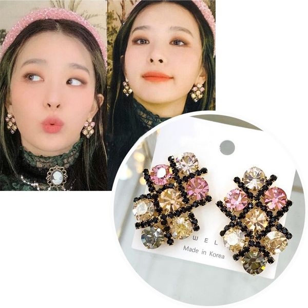 stud mengjiqiao korean tv star exaggerated luxury colorful crystal earrings for women elegant boucle d'oreille party jewelry, Golden;silver
stud mengjiqiao korean tv star exaggerated luxury colorful crystal earrings for women elegant boucle d'oreille party jewelry, Golden;silver