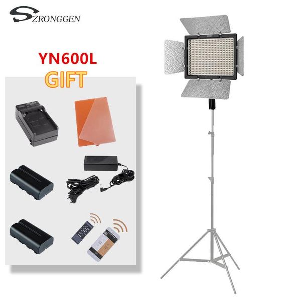 Yongouo Yn600l Yn600 Led Color Temperature Led Video Light Panel 3200k-5500 Pgraphy Set+battery+ac Adapter + Charger