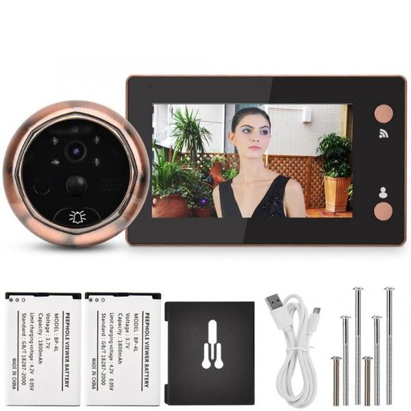4.3inch дверь камеры 720p hd wifi глазок двери просмотра камеры монитор видео дверной комплект детектор движения инфракрасного ночного виден
4.3inch дверь камеры 720p hd wifi глазок двери просмотра камеры монитор видео дверной комплект детектор движения инфракрасного ночного виден