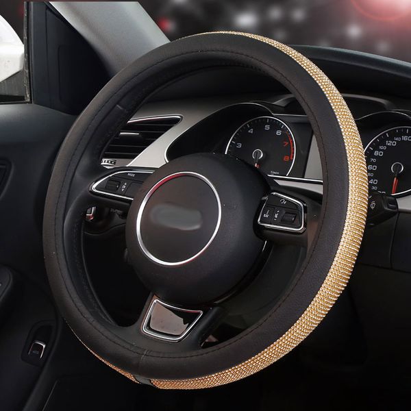 luxury crystal steering wheel covers cap steering-wheel leather cover auto car interior accessories blue gold white rhinestone
luxury crystal steering wheel covers cap steering-wheel leather cover auto car interior accessories blue gold white rhinestone