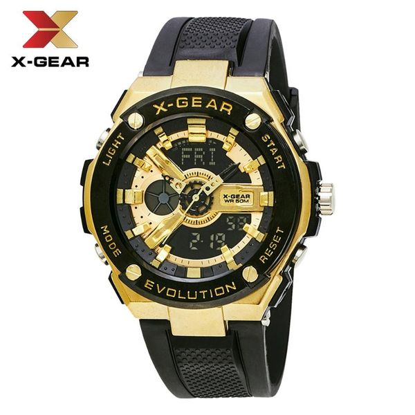 X-gear Watch Men Fashion Sport Quartz Clock Mens Watches Full Steel Business Waterproof Watch Relogio Masculino