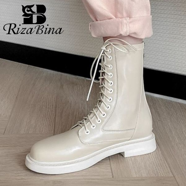 rizabina real leather woman short boots zipper fashion flats winter shoe woman warm cross strap casual daily footwear size 33-40, Black
rizabina real leather woman short boots zipper fashion flats winter shoe woman warm cross strap casual daily footwear size 33-40, Black