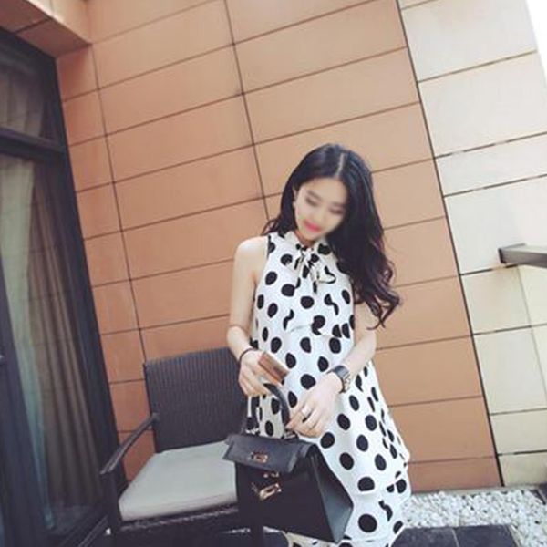 blackday summer korean dress large size womens wave dot printing loose slim chiffon dresses style, Black;gray
blackday summer korean dress large size womens wave dot printing loose slim chiffon dresses style, Black;gray