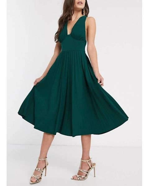 a-line elegant party wear guest cocktail party dress halter neck sleeveless tea length cotton with pleats, Black
a-line elegant party wear guest cocktail party dress halter neck sleeveless tea length cotton with pleats, Black