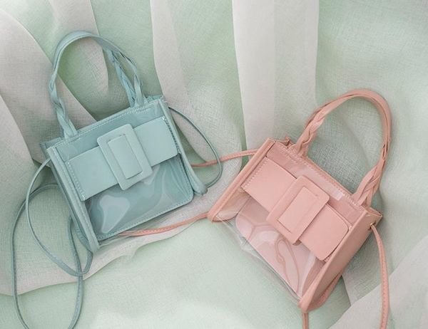 fashion 2020 new transparent jelly picture mother bag designer shoulder diagonal mobile phone coin purse