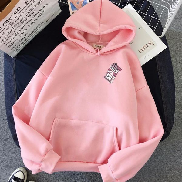 women's hoodies & sweatshirts harajuku casual funny women men long sleeve cigarette print korean style hoodie oversized white pullover, Black
women's hoodies & sweatshirts harajuku casual funny women men long sleeve cigarette print korean style hoodie oversized white pullover, Black