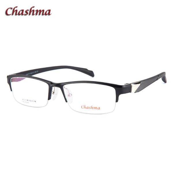 chashma sport style prescription glasses men optical spectacles semi rimmed eyeglass flexible temples for male, Black
chashma sport style prescription glasses men optical spectacles semi rimmed eyeglass flexible temples for male, Black
