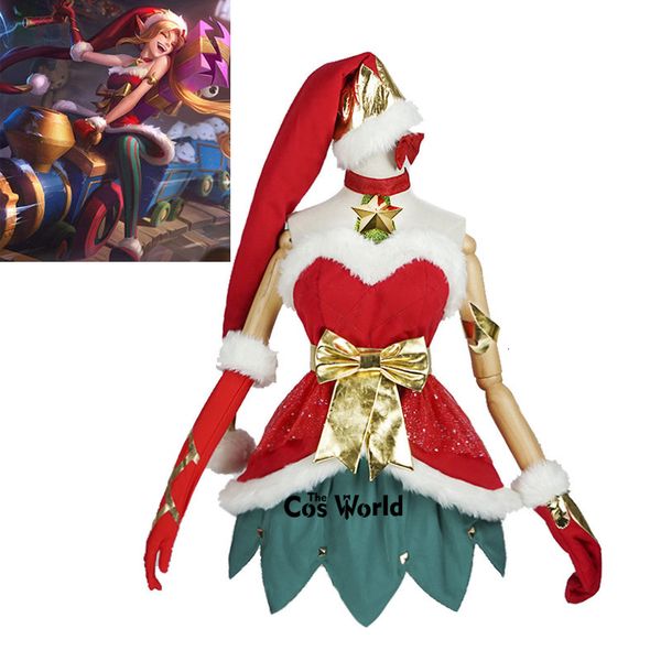 lol jinx the loose cannon ice and snow festival christmas xmas boob tube dress uniform outfit games cosplay costumes, White
lol jinx the loose cannon ice and snow festival christmas xmas boob tube dress uniform outfit games cosplay costumes, White