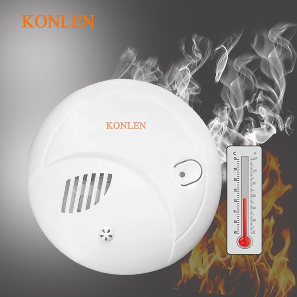 konlen fire smoke detector and heat temperature sensor alarm combination standalone or wireless 433mhz option for home security, Black;white
konlen fire smoke detector and heat temperature sensor alarm combination standalone or wireless 433mhz option for home security, Black;white