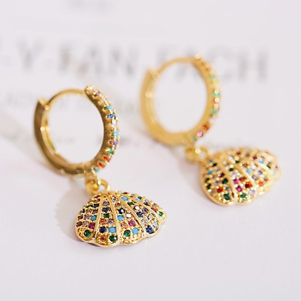 luxury corful zircon shell earrings for women hand shape dangle earrings gold alloy metal wedding ladies oorbellen, Silver
luxury corful zircon shell earrings for women hand shape dangle earrings gold alloy metal wedding ladies oorbellen, Silver