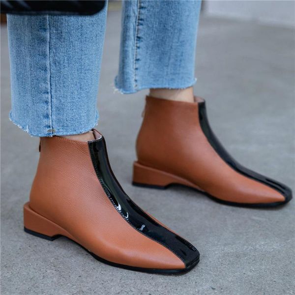 casual shoes women genuine leather low heel ankle boots high office pumps lady punk shoes 2020 square toe slingbacks, Black
casual shoes women genuine leather low heel ankle boots high office pumps lady punk shoes 2020 square toe slingbacks, Black