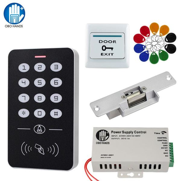 fingerprint access control door system kit rfid keypad + power supply electric magnetic lock bolt strike locks 10pcs keys
fingerprint access control door system kit rfid keypad + power supply electric magnetic lock bolt strike locks 10pcs keys