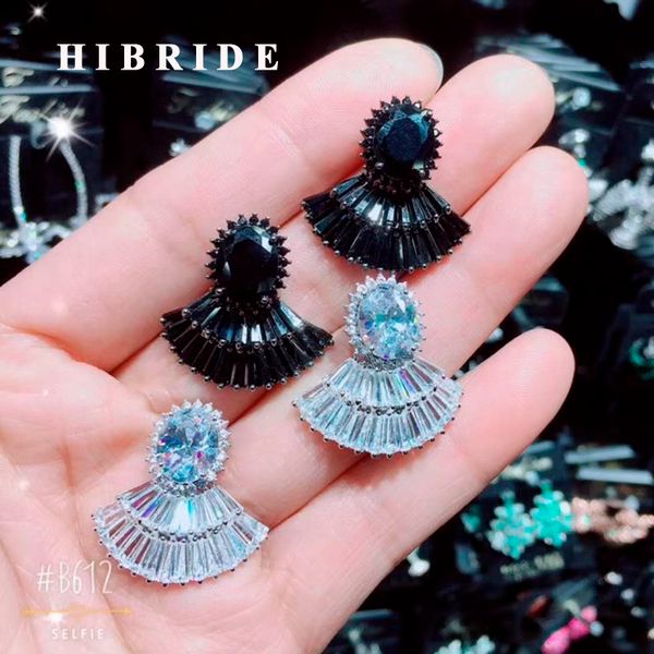hibride new arrival cz fan shape white gold color brincos pendientes earring beautiful anniversary drop earrings gifts e-776, Silver
hibride new arrival cz fan shape white gold color brincos pendientes earring beautiful anniversary drop earrings gifts e-776, Silver