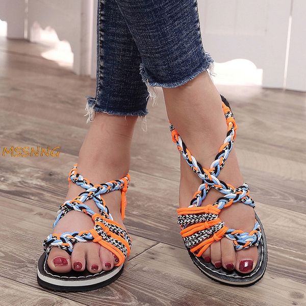 sandals women rope knot cross tied open toe fashion ladies flat gladiator female summer beach women's shoes 2021, Black
sandals women rope knot cross tied open toe fashion ladies flat gladiator female summer beach women's shoes 2021, Black