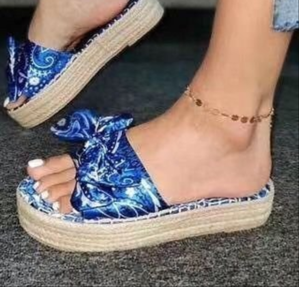 summer women sandals bow silk print ladies slippers new open toe ladies fashion hollow lightweight sandals women's shoes, Black
summer women sandals bow silk print ladies slippers new open toe ladies fashion hollow lightweight sandals women's shoes, Black