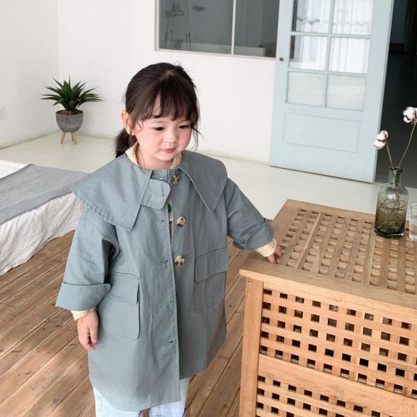 baby girls windbreaker coats 2020 autumn korean new children's girls solid big lapel trench coats toddler girl outwear jackets, Blue;gray
baby girls windbreaker coats 2020 autumn korean new children's girls solid big lapel trench coats toddler girl outwear jackets, Blue;gray