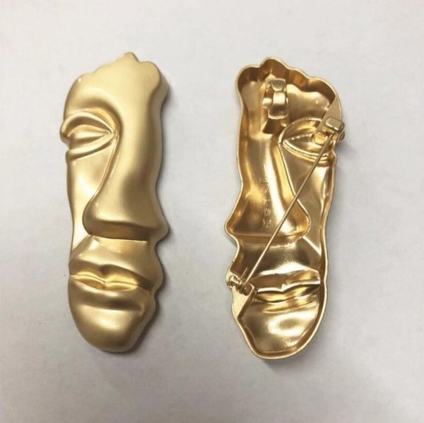 19 new brooch simple fashion personality european and american fashion metal gold-plated face brooch unisex, Gray
19 new brooch simple fashion personality european and american fashion metal gold-plated face brooch unisex, Gray