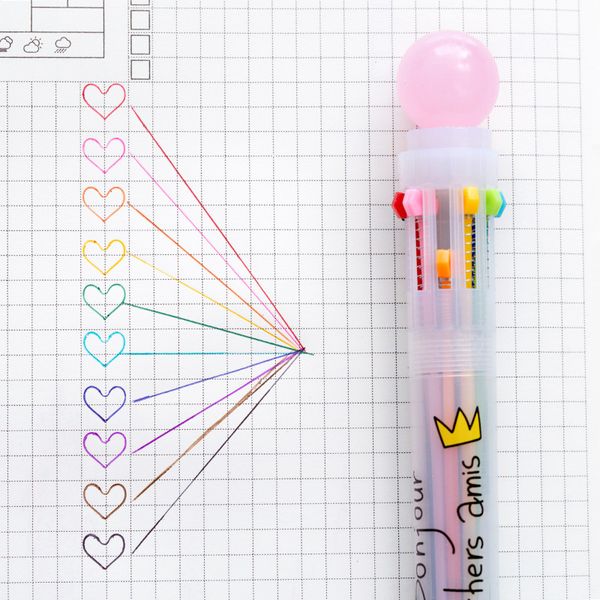 1pcs kawaii crown multi color ballpoint pen crystal ball 10 refill in 1 body spot liner marker stationery office school a6976, Blue;orange
1pcs kawaii crown multi color ballpoint pen crystal ball 10 refill in 1 body spot liner marker stationery office school a6976, Blue;orange