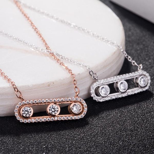 s925 sliding zircon micro inlaid zircon necklace light luxury clavicle chain, Silver
s925 sliding zircon micro inlaid zircon necklace light luxury clavicle chain, Silver
