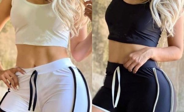 womens sportswear outfits two piece set brand designer tracksuit tank + shorts sport suit new selling summer women clothes klw4066, Gray
womens sportswear outfits two piece set brand designer tracksuit tank + shorts sport suit new selling summer women clothes klw4066, Gray