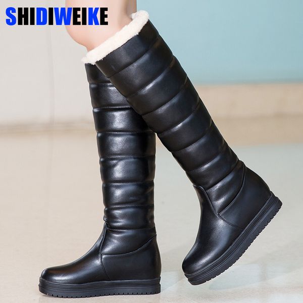 женщины boots кожа pu колено высокие сапоги платформа plus мех плоский снег зима женская обувь размер 34-43 botas mujer n529, Black
женщины boots кожа pu колено высокие сапоги платформа plus мех плоский снег зима женская обувь размер 34-43 botas mujer n529, Black