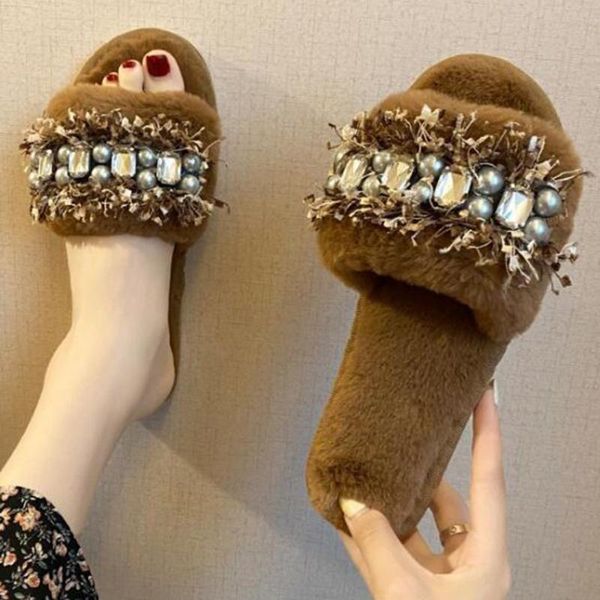 fashion gem plush slippers winter fur slides soft indoor women's slippers for home fluffy slipper plush house shoes women xx508, Black
fashion gem plush slippers winter fur slides soft indoor women's slippers for home fluffy slipper plush house shoes women xx508, Black