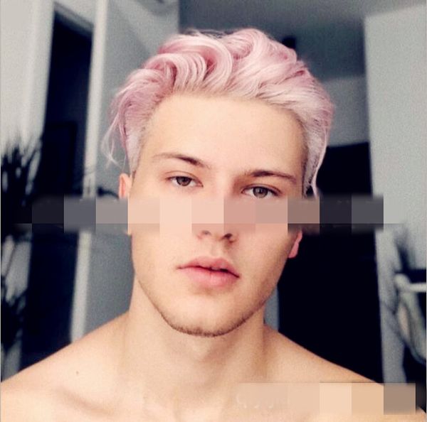 men's upturned short silver straight hair, Black
men's upturned short silver straight hair, Black