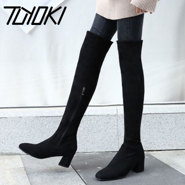 tuyoki 2020 winter women over the knee high boots fashion solid color shoes women stretch boots warm footwear size 34-45, Black
tuyoki 2020 winter women over the knee high boots fashion solid color shoes women stretch boots warm footwear size 34-45, Black