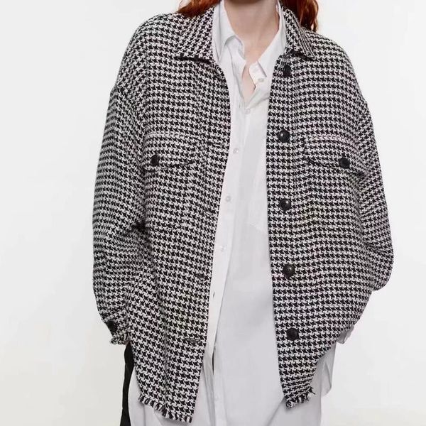 sping winter ovsrsize plaid jacket women winter jacket casual loose button tweed coat ladies office outwear 2019
sping winter ovsrsize plaid jacket women winter jacket casual loose button tweed coat ladies office outwear 2019