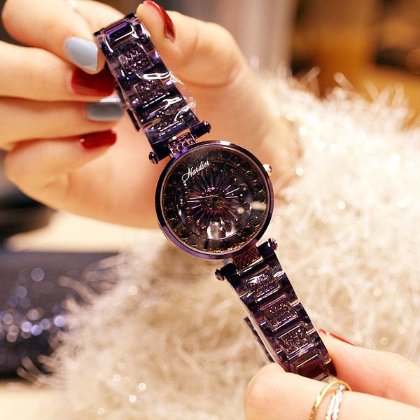 new arrivals design celebrity inspired fashion womens watch diamond set quartz waterproof steel belt diamond set petals running womens watch, Slivery;brown
new arrivals design celebrity inspired fashion womens watch diamond set quartz waterproof steel belt diamond set petals running womens watch, Slivery;brown