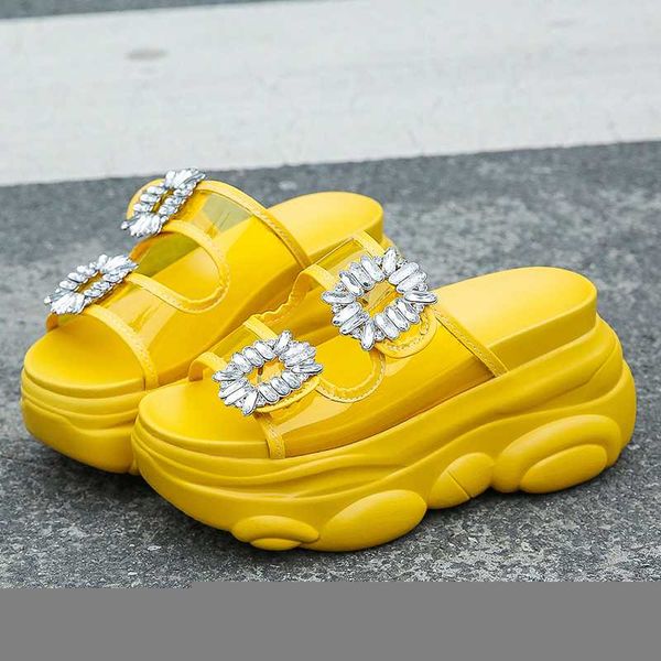 slippers women chunky platform pvc jelly shoes woman 9cm high wedges luxury designers crystal flip flops ladies casual slides, Black
slippers women chunky platform pvc jelly shoes woman 9cm high wedges luxury designers crystal flip flops ladies casual slides, Black