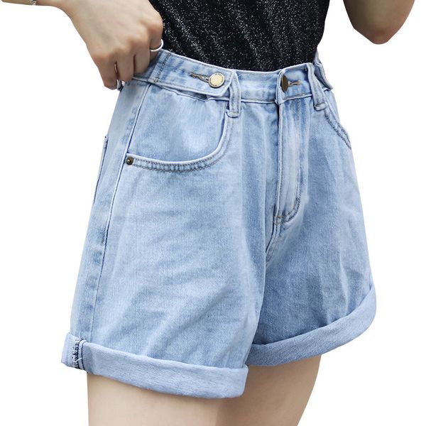 women's jeans summer shorts high waist loose light color denim 2021 women streetwear wide leg black and white, Blue
women's jeans summer shorts high waist loose light color denim 2021 women streetwear wide leg black and white, Blue