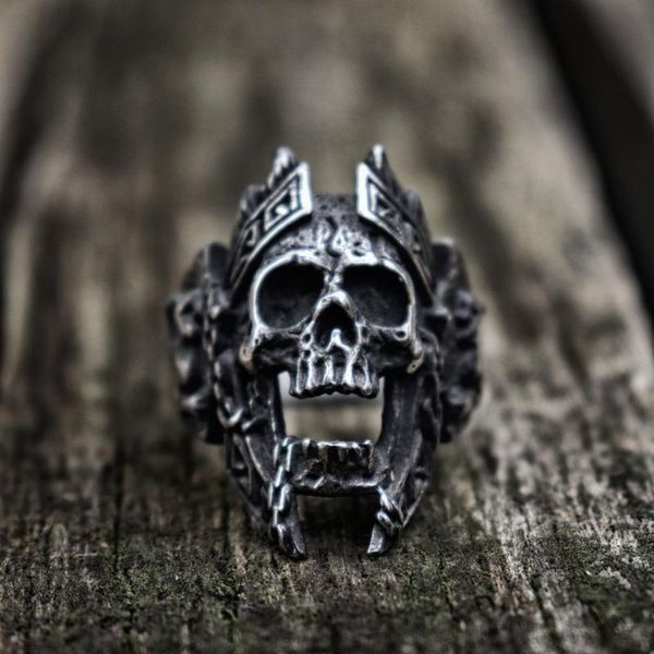 vintage helmet warrior skull biker 316l stainless steel ring men punk rock jewelry, Golden;silver
vintage helmet warrior skull biker 316l stainless steel ring men punk rock jewelry, Golden;silver