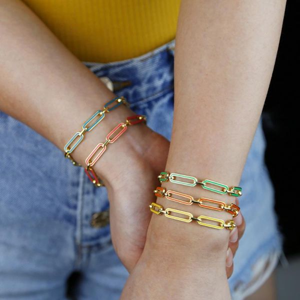 summer new arrived fashion jewelry gold color rainbow neon enamel candy color girl women rectangle box chain bracelet, Golden;silver
summer new arrived fashion jewelry gold color rainbow neon enamel candy color girl women rectangle box chain bracelet, Golden;silver