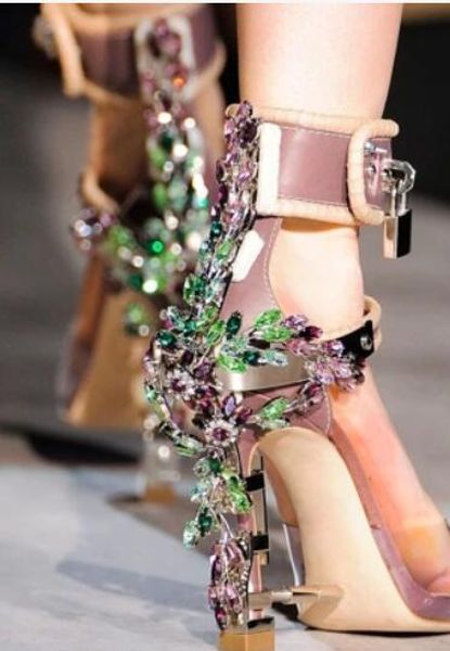 moraima snc runway crystal embellished strange heels woman sandal clear pvc peep toe ankle strap party dress heels wedding shoe, Black
moraima snc runway crystal embellished strange heels woman sandal clear pvc peep toe ankle strap party dress heels wedding shoe, Black