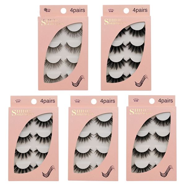 4 pair 3d faux mink eyelashes natural false eyelashes reusable natural long fake lashes makeup eyelash extension mink lashes
4 pair 3d faux mink eyelashes natural false eyelashes reusable natural long fake lashes makeup eyelash extension mink lashes