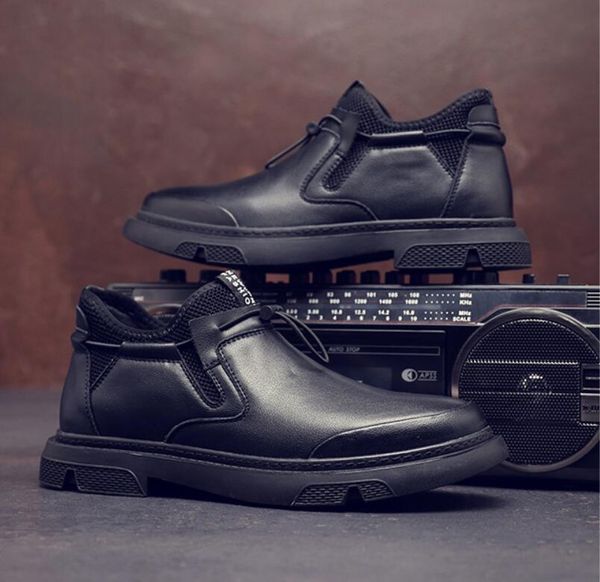 korean version of casual fashion men's shoes autumn new work wear versatile low-cut feet british martin shoes holiday gift, Black
korean version of casual fashion men's shoes autumn new work wear versatile low-cut feet british martin shoes holiday gift, Black