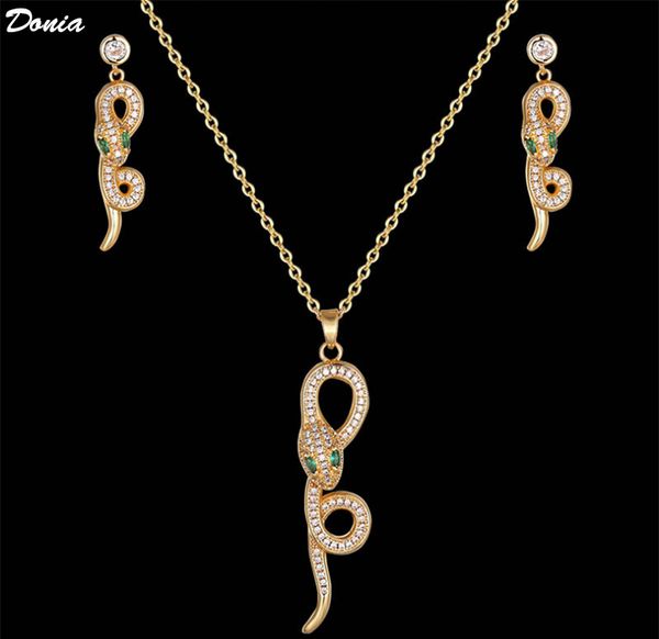 donia ювелирных изделий дизайнер ювелирных змеиные меди микро инкрустированных циркона ожерелье серьги роскошные два кусок набор аксессуаров, Golden;silver
donia ювелирных изделий дизайнер ювелирных змеиные меди микро инкрустированных циркона ожерелье серьги роскошные два кусок набор аксессуаров, Golden;silver