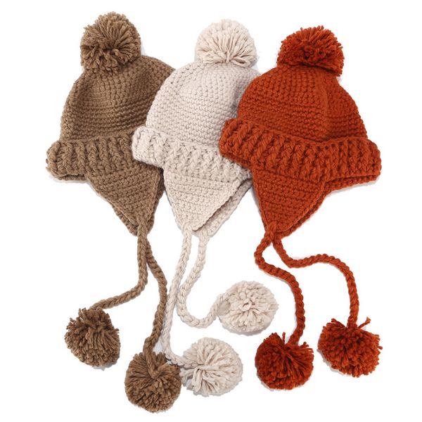wool hat women autumn and winter tide hat korean knit wild cute three ball earmuffs warm lei feng cap skullies & beanies, Blue;gray
wool hat women autumn and winter tide hat korean knit wild cute three ball earmuffs warm lei feng cap skullies & beanies, Blue;gray