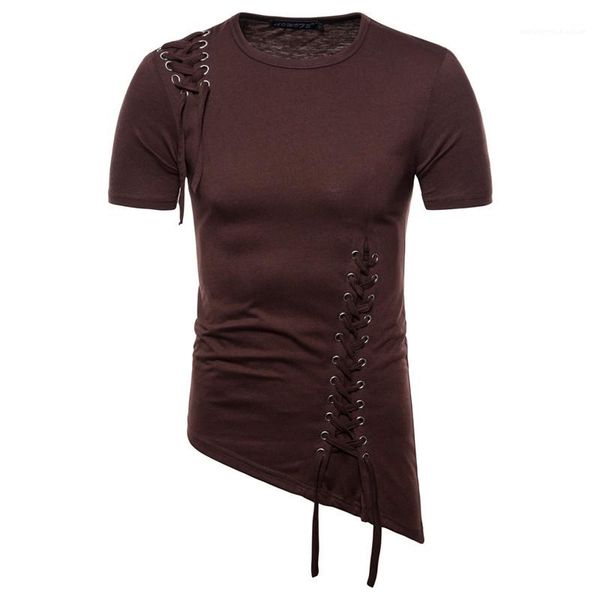 short sleeve mens summer tees summer patchwork mens designer solid color slim tshirts unique irregular tees casual o neck, White;black
short sleeve mens summer tees summer patchwork mens designer solid color slim tshirts unique irregular tees casual o neck, White;black