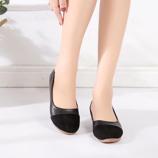 1 pair women ladies ballet flat shoes casual loafers anti-slip breathable for outdoor fs99, Black
1 pair women ladies ballet flat shoes casual loafers anti-slip breathable for outdoor fs99, Black