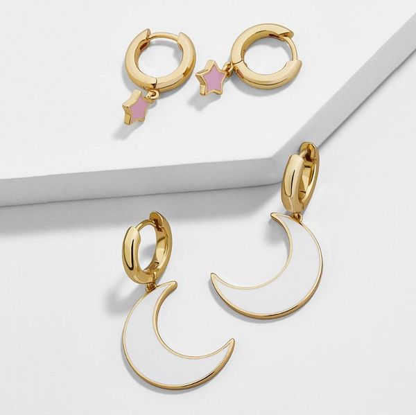 boho moon star shape dangle earring for women korean cute enamel geometric hanging earring fashion jewelry gifts oorbellen, Silver
boho moon star shape dangle earring for women korean cute enamel geometric hanging earring fashion jewelry gifts oorbellen, Silver