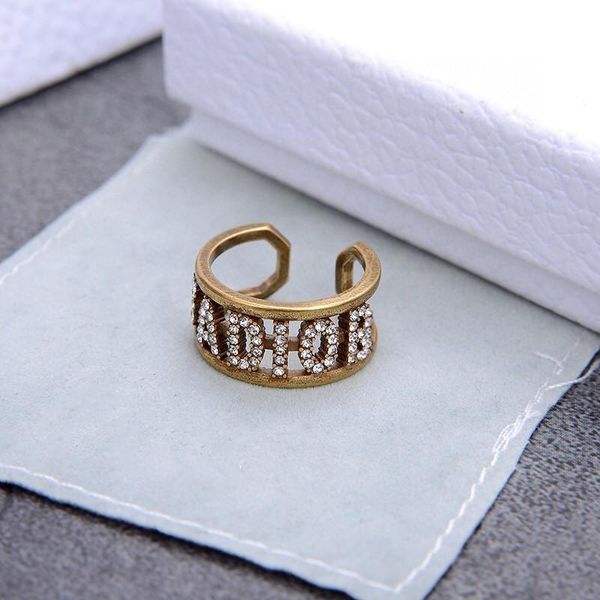 fashion classic letter hollow retro opening diamond designer ring luxury designer jewelry women rings
fashion classic letter hollow retro opening diamond designer ring luxury designer jewelry women rings