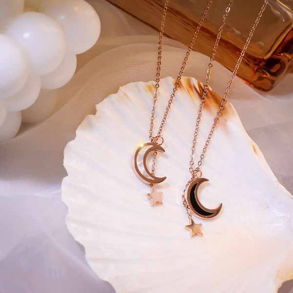 new fashion moon star pendant necklace long chain necklace for women simple female party jewelry cl1-021, Silver
new fashion moon star pendant necklace long chain necklace for women simple female party jewelry cl1-021, Silver