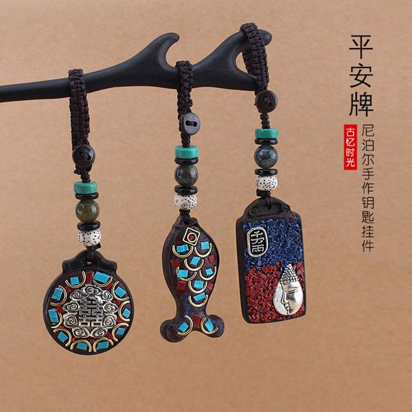 keychains nepal vintage car key chain national peace fish pixiu high-grade ethnic sandalwood pendant for men and women wholesale, Silver
keychains nepal vintage car key chain national peace fish pixiu high-grade ethnic sandalwood pendant for men and women wholesale, Silver